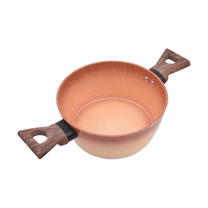 Smeden aluminium casserole mei Mars Meteorite keramyske coating