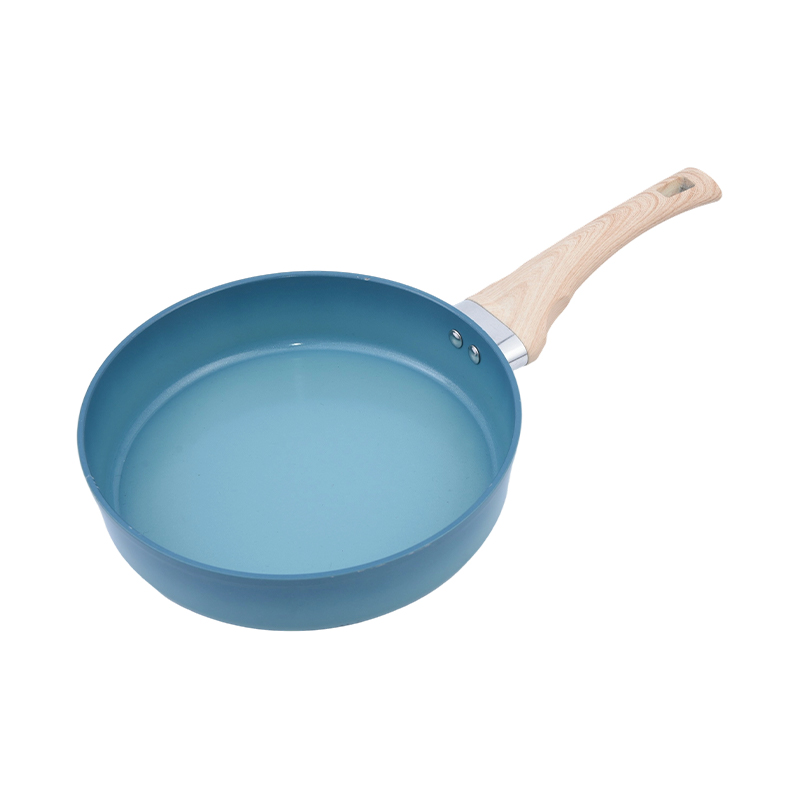 Smeden aluminium Rjochte foarm Deep Fry Pan