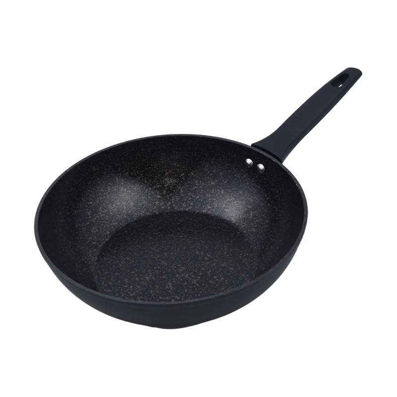 Forged aluminium Cookware Set mei Black Gold Marble Ceramic Coating