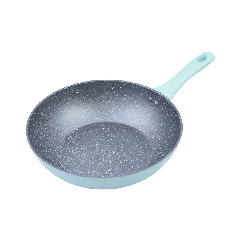 Smeden aluminium Cookware Set mei Classic Grey Marble Ceramic Coating