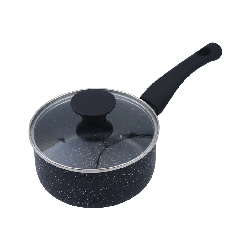 Yndrukt aluminium saus Pan Black Marble
