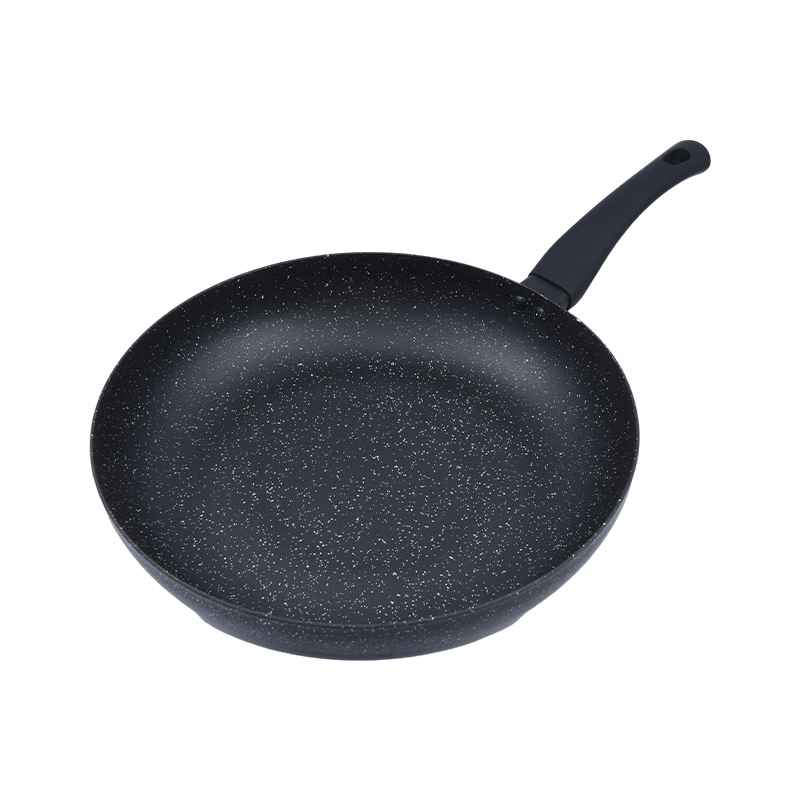 Yndrukt aluminium Cookware Set mei Black Marble Nonstick Coating