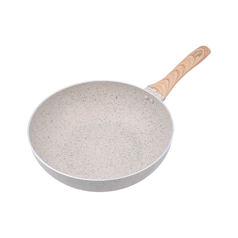 Yndrukt Aluminium Wok Cream Marble